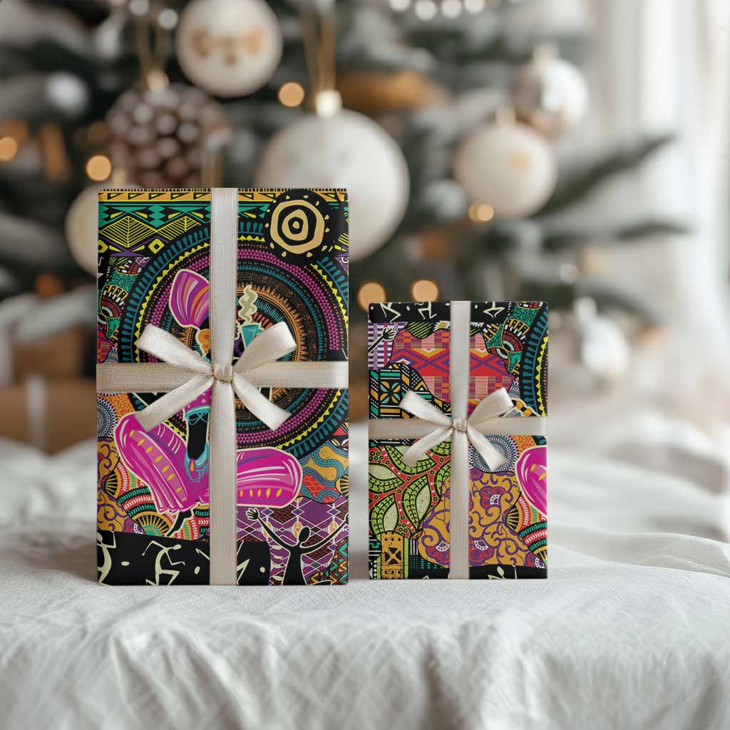 African Women Ethnic Motifs Wrapping Paper - African Pride