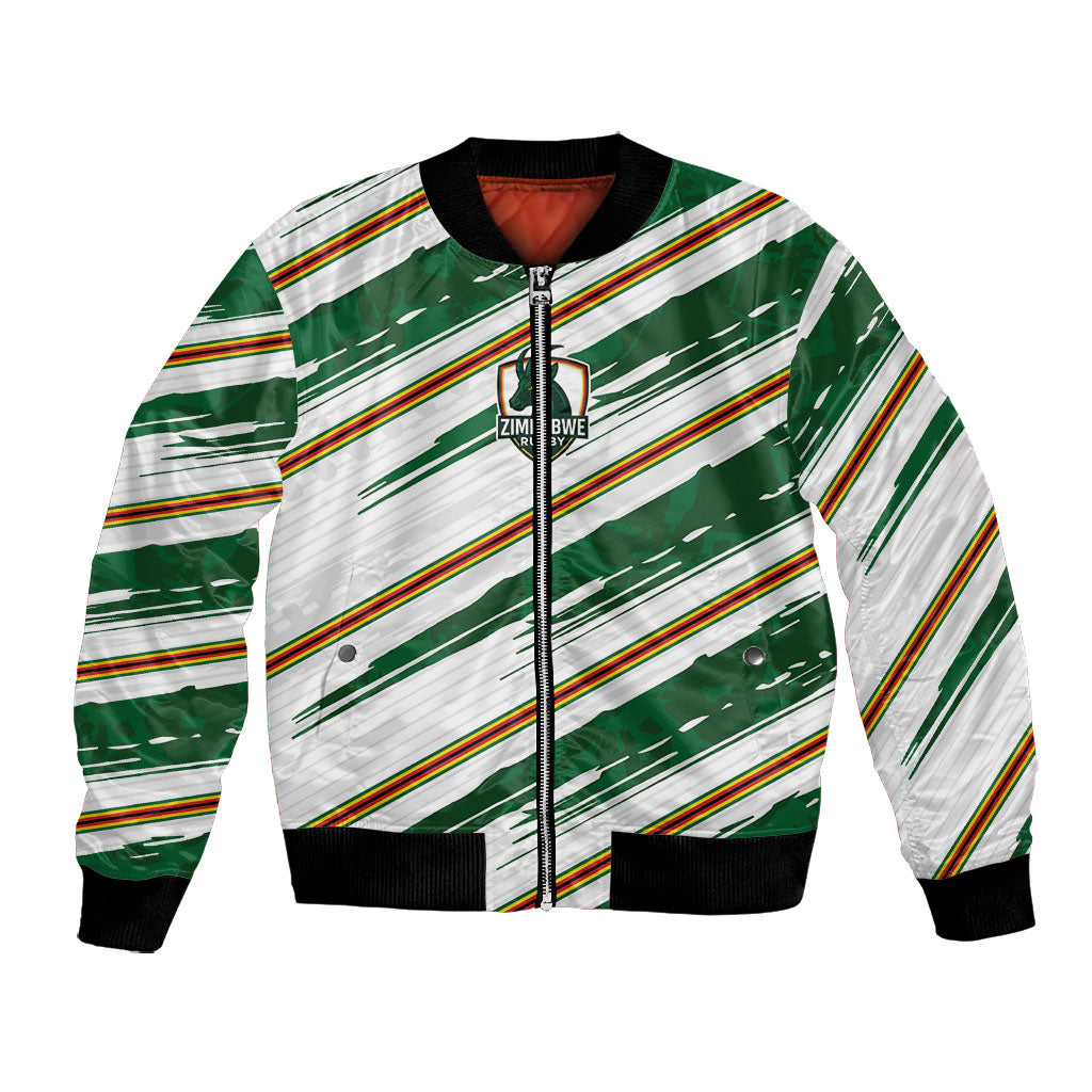 2026 Rugby Nations Series Custom Zimbabwe Bomber Jacket Great Sables Zimbabwe