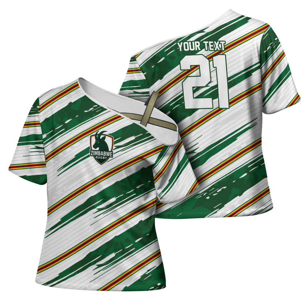 2026 Rugby Nations Series Custom Zimbabwe Cross Shoulder Shirt Great Sables Zimbabwe