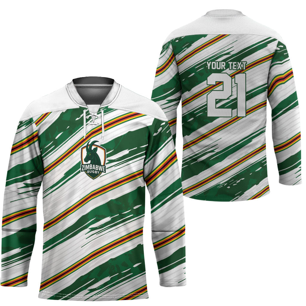 2026 Rugby Nations Series Custom Zimbabwe Hockey Jersey Great Sables Zimbabwe