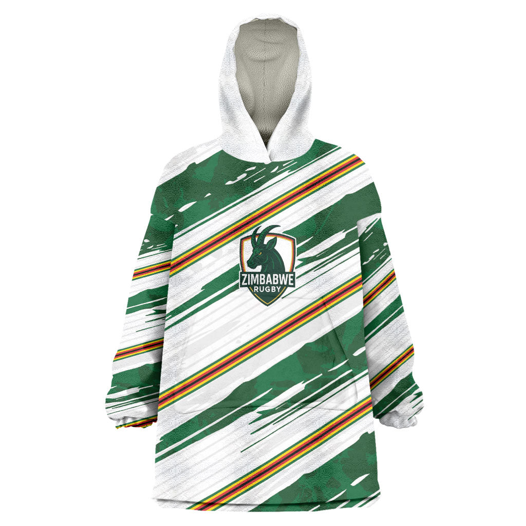 2026 Rugby Nations Series Custom Zimbabwe Kid Wearable Blanket Hoodie Great Sables Zimbabwe