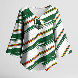 2026 Rugby Nations Series Custom Zimbabwe Kimono Sleeve Blouse Great Sables Zimbabwe
