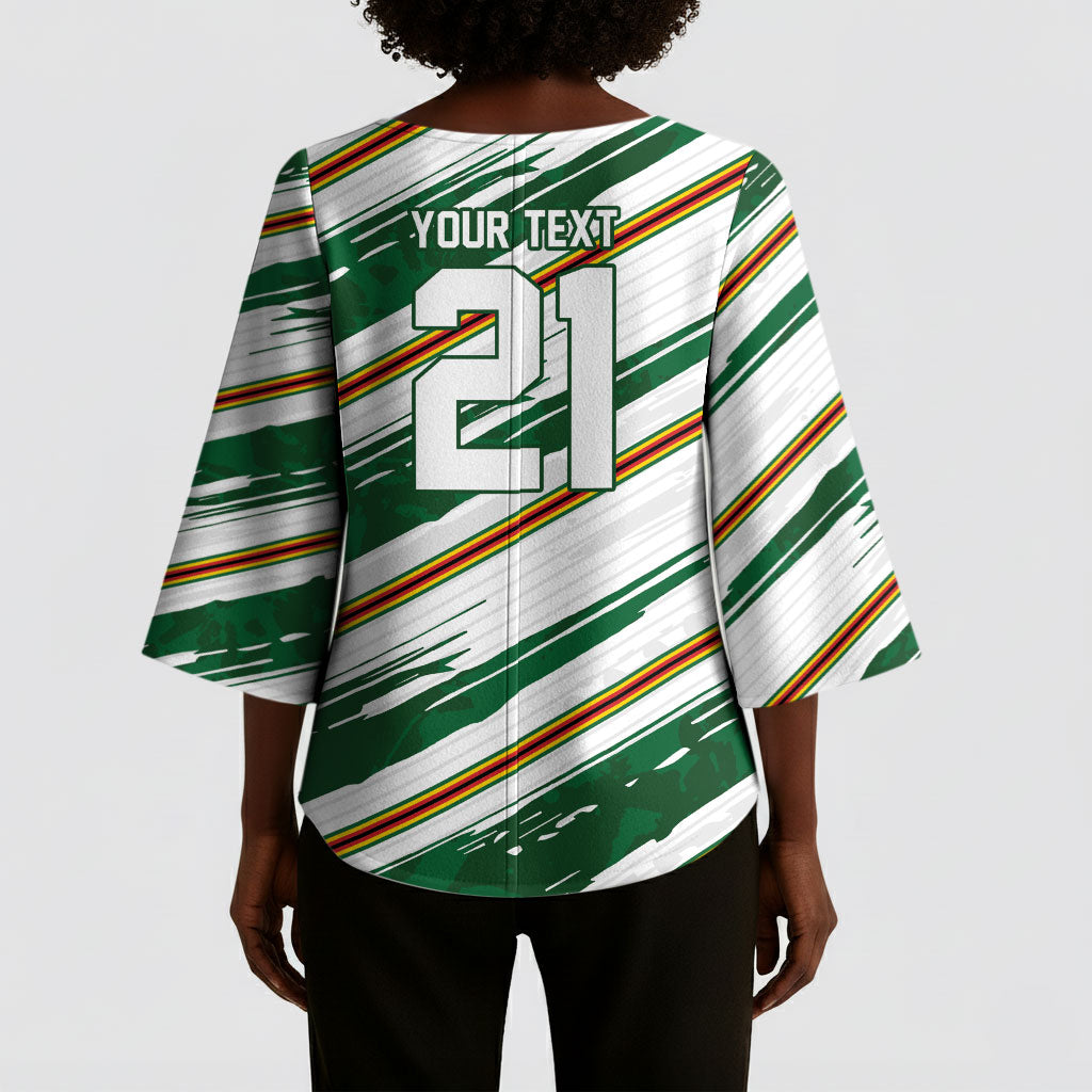 2026 Rugby Nations Series Custom Zimbabwe Kimono Sleeve Blouse Great Sables Zimbabwe