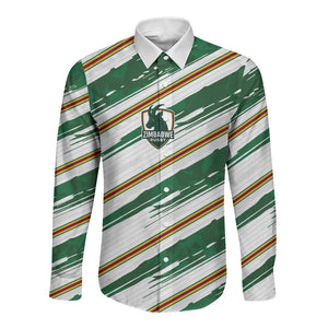 2026 Rugby Nations Series Custom Zimbabwe Long Sleeve Button Shirt Great Sables Zimbabwe
