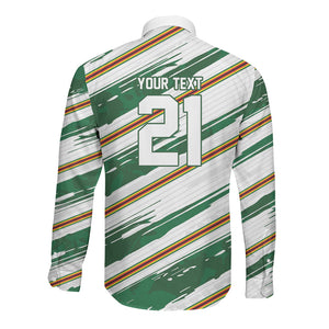 2026 Rugby Nations Series Custom Zimbabwe Long Sleeve Button Shirt Great Sables Zimbabwe
