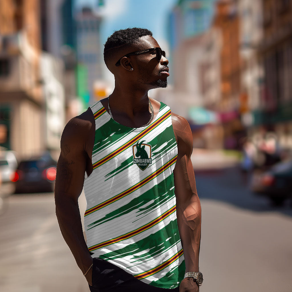 2026 Rugby Nations Series Custom Zimbabwe Men Tank Top Great Sables Zimbabwe