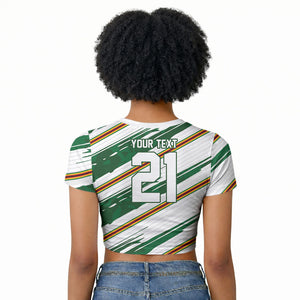 2026 Rugby Nations Series Custom Zimbabwe Raglan Cropped T shirt Great Sables Zimbabwe