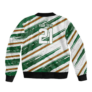2026 Rugby Nations Series Custom Zimbabwe Sleeve Zip Bomber Jacket Great Sables Zimbabwe