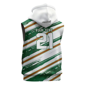 2026 Rugby Nations Series Custom Zimbabwe Sleeveless Hoodie Great Sables Zimbabwe