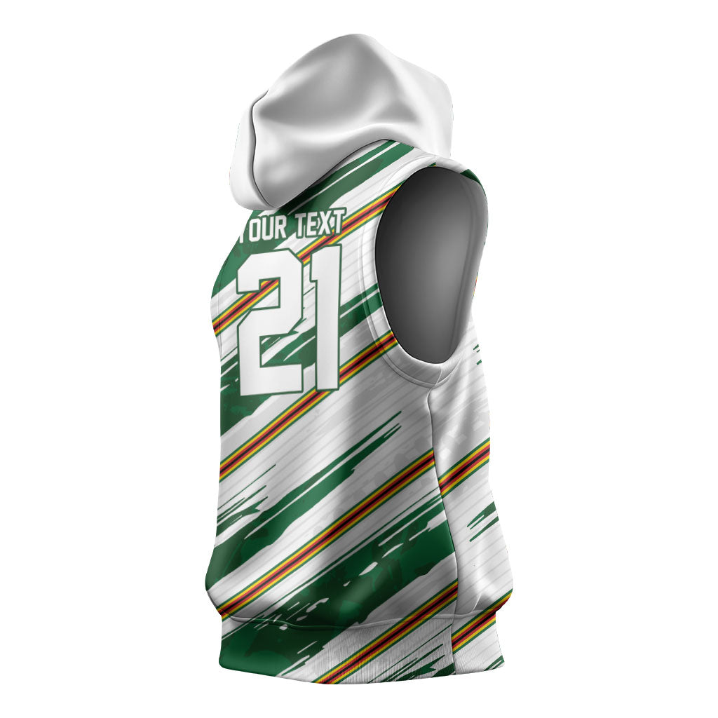 2026 Rugby Nations Series Custom Zimbabwe Sleeveless Hoodie Great Sables Zimbabwe