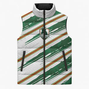 2026 Rugby Nations Series Custom Zimbabwe Sleeveless Puffer Jacket Great Sables Zimbabwe