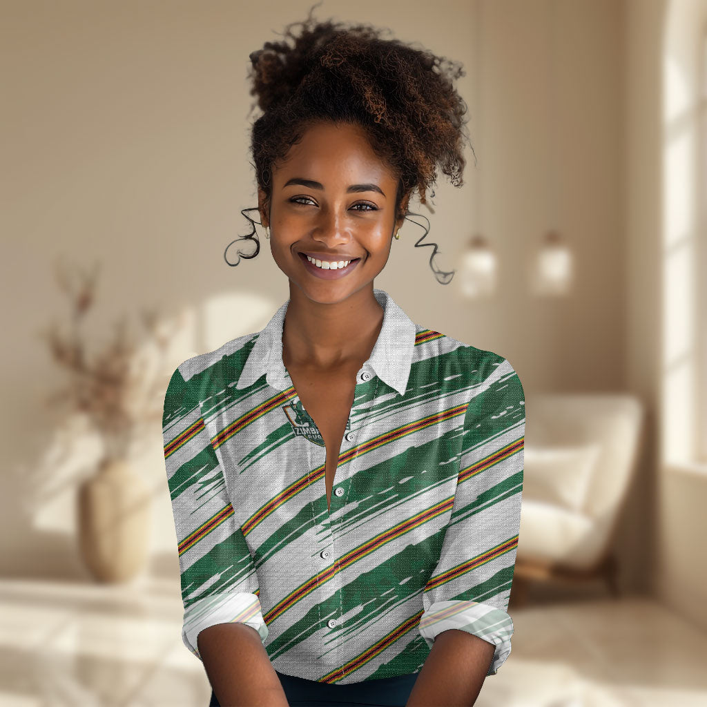 2026 Rugby Nations Series Custom Zimbabwe Women Casual Shirt Great Sables Zimbabwe