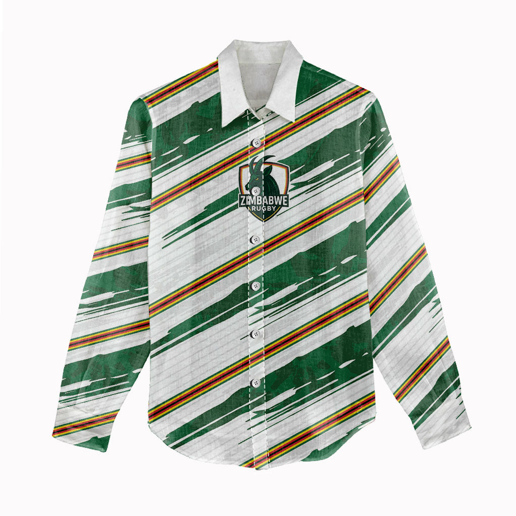 2026 Rugby Nations Series Custom Zimbabwe Women Casual Shirt Great Sables Zimbabwe