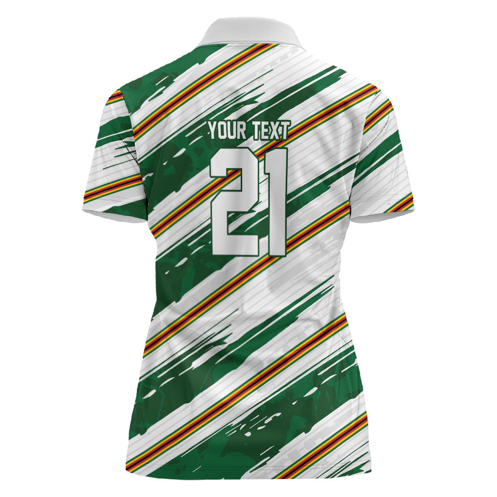 2026 Rugby Nations Series Custom Zimbabwe Women Polo Shirt Great Sables Zimbabwe