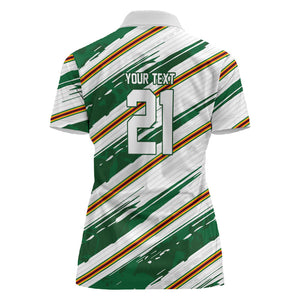 2026 Rugby Nations Series Custom Zimbabwe Women Polo Shirt Great Sables Zimbabwe