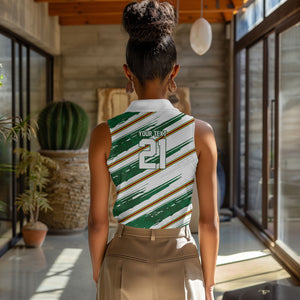 2026 Rugby Nations Series Custom Zimbabwe Women Sleeveless Polo Shirt Great Sables Zimbabwe