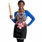Africa Adenium Multiflorum Flowers Apron Mix Native Tribal Pattern