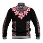 Afro Adenium Multiflorum Flowers Baseball Jacket Mix Native Tribal Pattern LT9