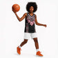 Afro Adenium Multiflorum Flowers Basketball Jersey Mix Native Tribal Pattern - African Pride
