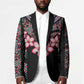 Africa Adenium Multiflorum Flowers Blazer Mix Native Tribal Pattern