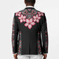Africa Adenium Multiflorum Flowers Blazer Mix Native Tribal Pattern