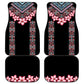 Afro Adenium Multiflorum Flowers Car Mats Mix Native Tribal Pattern