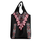 Afro Adenium Multiflorum Flowers Grocery Bag Mix Native Tribal Pattern
