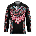 Africa Adenium Multiflorum Flowers Hockey Jersey Mix Native Tribal Pattern