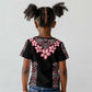Afro Adenium Multiflorum Flowers Kid T shirt Mix Native Tribal Pattern