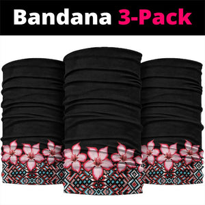 Afro Adenium Multiflorum Flowers Neck Gaiter Mix Native Tribal Pattern - African Pride