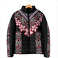 Africa Adenium Multiflorum Flowers Padded Jacket Mix Native Tribal Pattern