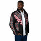 Africa Adenium Multiflorum Flowers Padded Jacket Mix Native Tribal Pattern