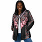 Africa Adenium Multiflorum Flowers Padded Jacket Mix Native Tribal Pattern