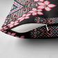 Africa Adenium Multiflorum Flowers Pillow Cover Mix Native Tribal Pattern