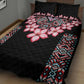Afro Adenium Multiflorum Flowers Quilt Bed Set Mix Native Tribal Pattern