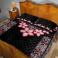 Afro Adenium Multiflorum Flowers Quilt Bed Set Mix Native Tribal Pattern