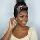 Africa Adenium Multiflorum Flowers Simple Headwrap Mix Native Tribal Pattern