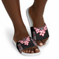 Africa Adenium Multiflorum Flowers Slide Sandals Mix Native Tribal Pattern