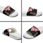Africa Adenium Multiflorum Flowers Slide Sandals Mix Native Tribal Pattern