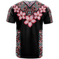Afro Adenium Multiflorum Flowers T shirt Mix Native Tribal Pattern