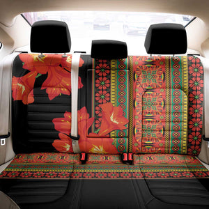 Afro Beauty Clivia Miniata Flowers Back Car Seat Cover