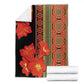 Afro Beauty Clivia Miniata Flowers Blanket