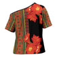 Africa Beauty Clivia Miniata Flowers Cross Shoulder Shirt