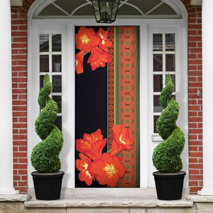 Africa Beauty Clivia Miniata Flowers Door Cover