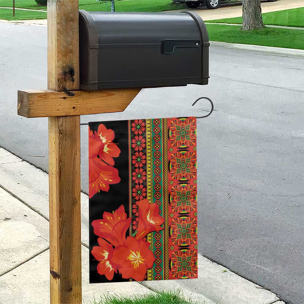 Afro Beauty Clivia Miniata Flowers Garden Flag