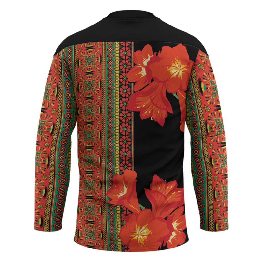 Africa Beauty Clivia Miniata Flowers Hockey Jersey