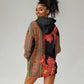 Afro Beauty Clivia Miniata Flowers Hoodie Dress