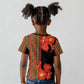 Afro Beauty Clivia Miniata Flowers Kid T shirt