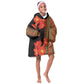 Afro Beauty Clivia Miniata Flowers KId Wearable Blanket Hoodie