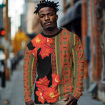 Afro Beauty Clivia Miniata Flowers Long Sleeve Shirt LT9